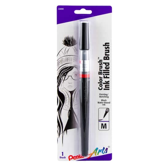 Pentel Arts® Color Brush™ Black Pen